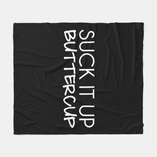 Sind zum Kotzen Sie es herauf Butterblume Fleecedecke (Vorderseite (Horizontal))