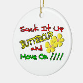 Sind zum Kotzen Sie es herauf Butterblume Keramik Ornament (Links)