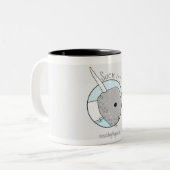 "Sind zum Kotzen Sie es" Narwhal Tasse (Vorderseite Links)