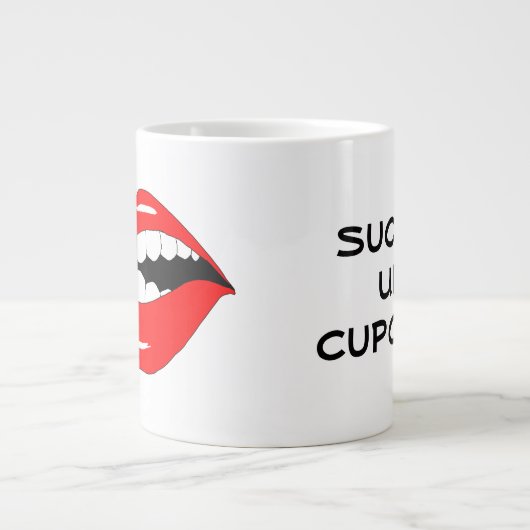 Sind zum Kotzen Sie es oben, Kuchen-intelligenter Jumbo-Tasse (Vorderseite)