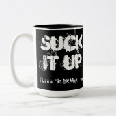 Sind zum Kotzen Sie es oben Zweifarbige Tasse (Links)