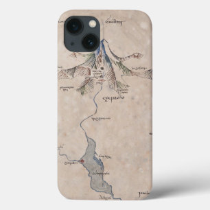 Sindarin Karte des einsamen Berges iPhone 13 Hülle