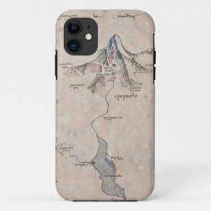 Sindarin Map of The Lonely Mountain Case-Mate iPhone Hülle