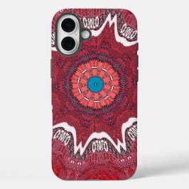 Sindhi Ethnic Tribal Art Print iPhone 16 Plus Hülle