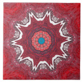 Sindhi Ethnic Tribal Art Print Fliese (Vorderseite)