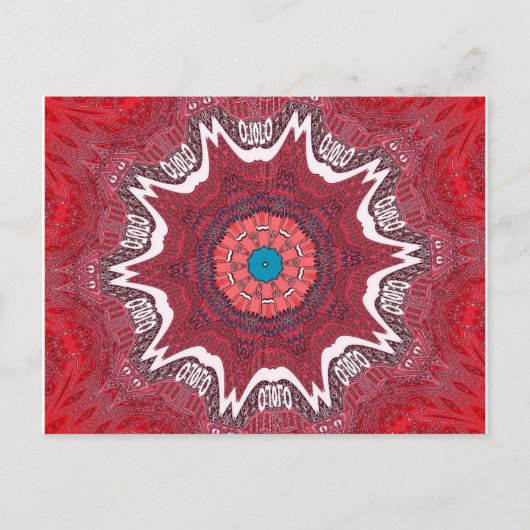Sindhi Ethnic Tribal Art Print Postkarte (Vorderseite)