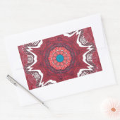 Sindhi Ethnic Tribal Art Print Rechteckiger Aufkleber (Umschlag)