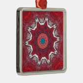 Sindhi Ethnic Tribal Art Print Silbernes Ornament (Rechts)