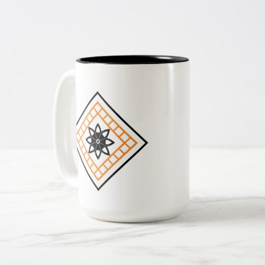 Sindhi Stern Zweifarbige Tasse (Vorderseite Links)