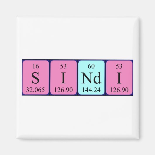 Sindi Periodenmagnet Magnet (Vorne)