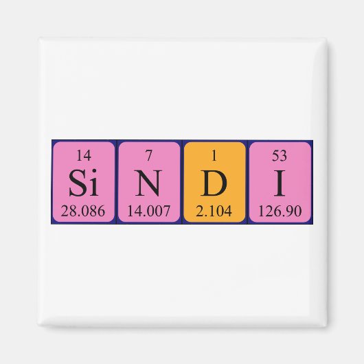 Sindi Periodenmagnet Magnet (Vorne)