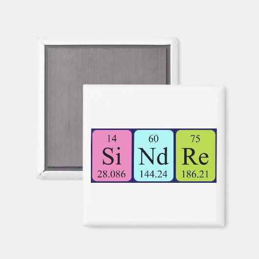 Sindre Periodenmagnet Magnet (Vorderseite/Rückseite)