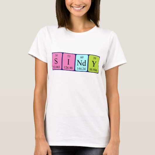 Sindy Periodenname Shirt (Vorderseite)
