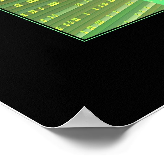 Sine City (grün) Poster (Ecke)