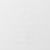 Sine Cosine Tangent Right Triangle Geometry Decal Fensteraufkleber (Blatt)