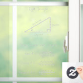 Sine Cosine Tangent Right Triangle Geometry Decal Fensteraufkleber (Zuhause)