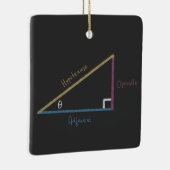 Sine Cosine Tangent Right Triangle Trigonometrie Keramikornament (Rechts)
