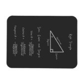 Sine Cosine Tangent Right Triangle Trigonometrie Magnet (Horizontal)