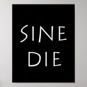 Sine die ine poster (Vorne)