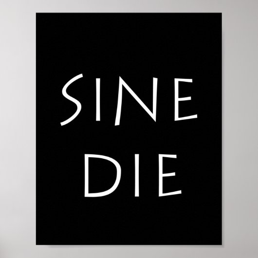 Sine die ine poster (Vorne)