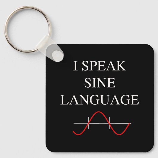 Sine Language Schlüsselanhänger (Vorderseite)