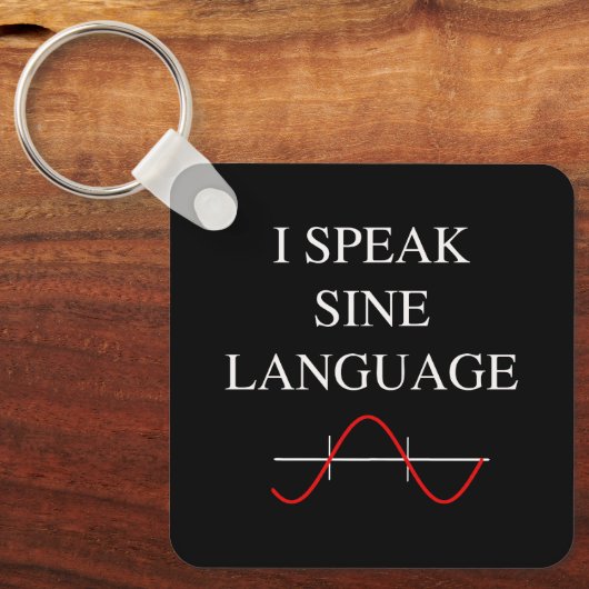Sine Language Schlüsselanhänger (Vorderseite)