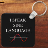 Sine Language Schlüsselanhänger (Rückseite)