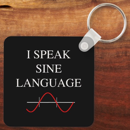 Sine Language Schlüsselanhänger (Rückseite)