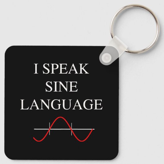 Sine Language Schlüsselanhänger (Rückseite)
