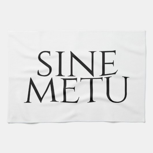 Sine Metu - ohne Angst Geschirrtuch (Horizontal)