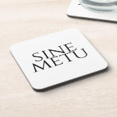 Sine Metu - ohne Angst Getränkeuntersetzer (Linke Seite)