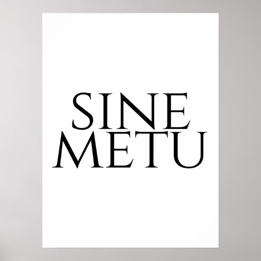 Sine Metu - ohne Angst Poster (Vorne)
