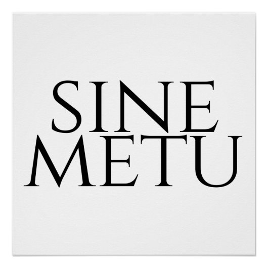 Sine Metu - ohne Angst Poster (Vorderseite)