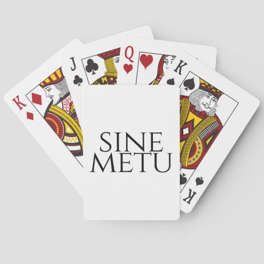 Sine Metu - ohne Angst Spielkarten (Rückseite)