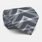 Sine Wave Puls Signal Moderne Abstrakte Kunst Krawatte (Gerollt)