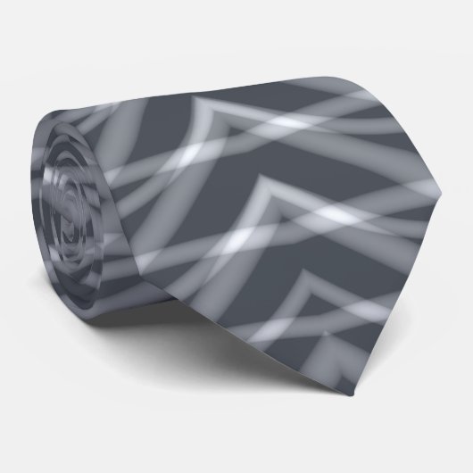 Sine Wave Puls Signal Moderne Abstrakte Kunst Krawatte (Gerollt)