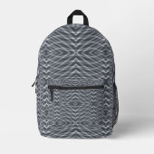 Sine Wave Puls Signal Modernes Abstraktes Kunstdes Bedruckter Rucksack (Vorderseite)