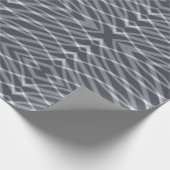 Sine Wave Puls Signal Modernes Abstraktes Kunstdes Geschenkpapier (Ecke)