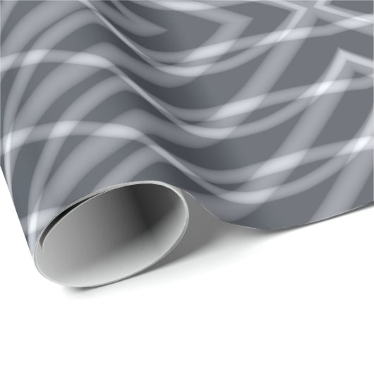 Sine Wave Puls Signal Modernes Abstraktes Kunstdes Geschenkpapier (Rolleneckpunkt)