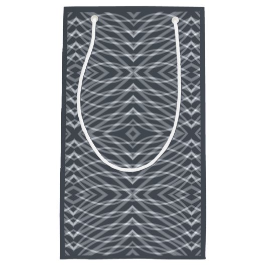 Sine Wave Puls Signal Modernes Abstraktes Kunstdes Kleine Geschenktüte (Vorderseite)