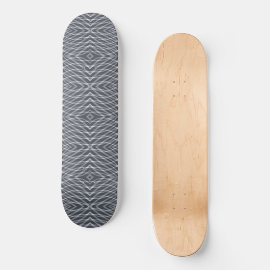 Sine Wave Puls Signal Modernes Abstraktes Kunstdes Skateboard (Vorderseite)