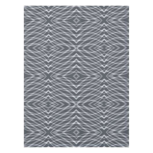 Sine Wave Puls Signal Modernes Abstraktes Kunstdes Tischdecke (Vorderseite)