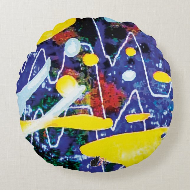 Sines KC-Image Rundes Kissen (Vorderseite)