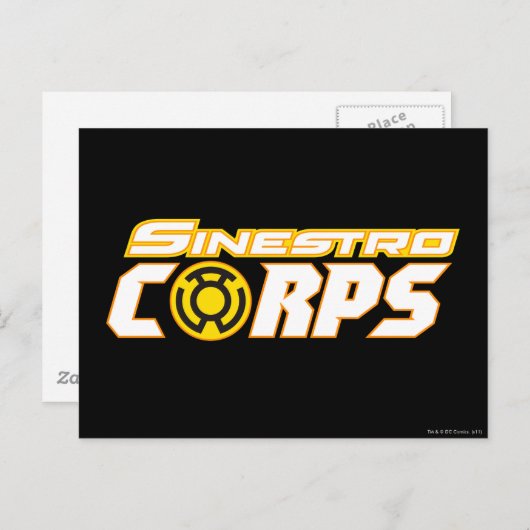 Sinestro Corps Postkarte (Vorne/Hinten)