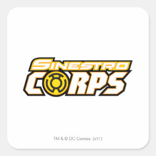 Sinestro Corps Quadratischer Aufkleber