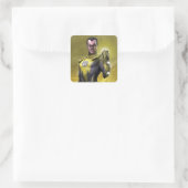 Sinestro Quadratischer Aufkleber (Tasche)