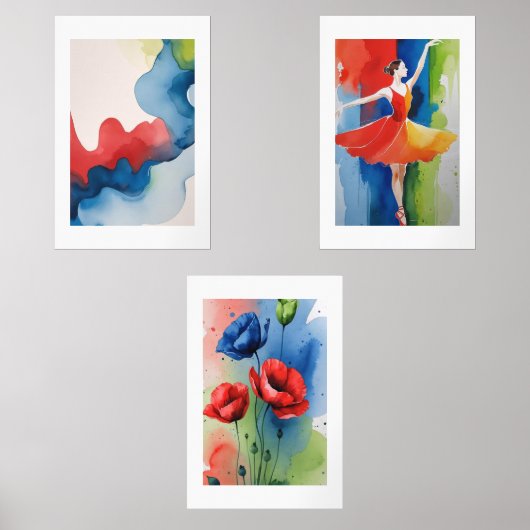 SINFONIA DE COLORES VIBRANTES ALEGRES BILDERWAND SETS (Vorderseite)