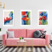 SINFONIA DE COLORES VIBRANTES ALEGRES BILDERWAND SETS (Wohnzimmer)