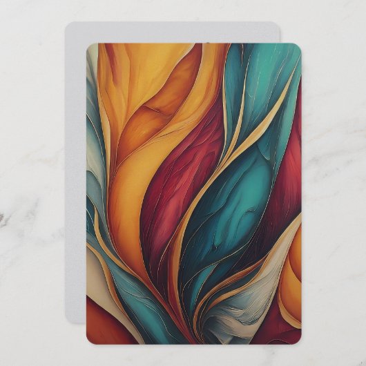 "Sinfonie der Farben" farbenfrohe Geschenkkarte + (Vorne/Hinten)