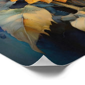 Sinfonie der Sonnenblumen - Aquarellfarben - Blume Poster (Ecke)